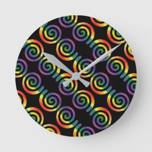 Horloge Ronde Gay LGBTQ Rainbow Pride Motif circulaire