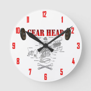 HORLOGE RONDE GEAR HEAD
