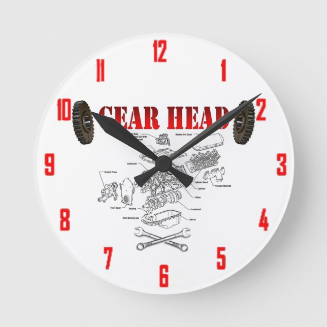 HORLOGE RONDE GEAR HEAD (Recto)