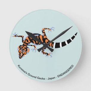 Horloge Ronde Gecko - 24h/24