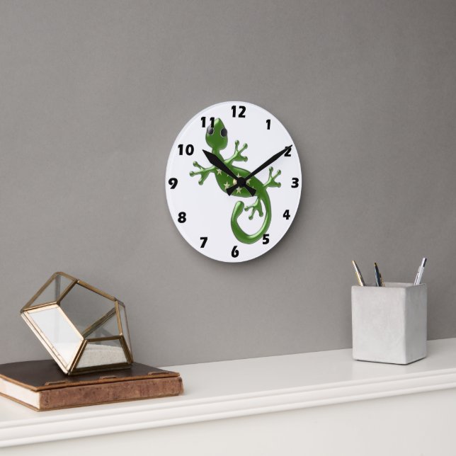 Horloge Ronde Gecko Lizard (Bureau)