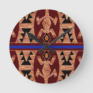 Horloge Ronde Geckos Incas
