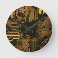 Geek Sortie carte circuit électronique orange PCB