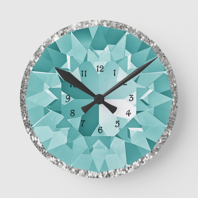 Horloge Ronde Gem Turquoise (Recto)