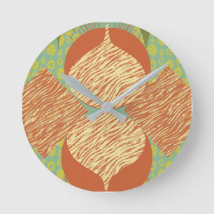 Horloge ronde géométrique moderne du milieu du siè