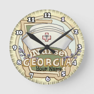 Horloge Ronde Georgia Nurse