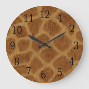 Horloge ronde Giraffe