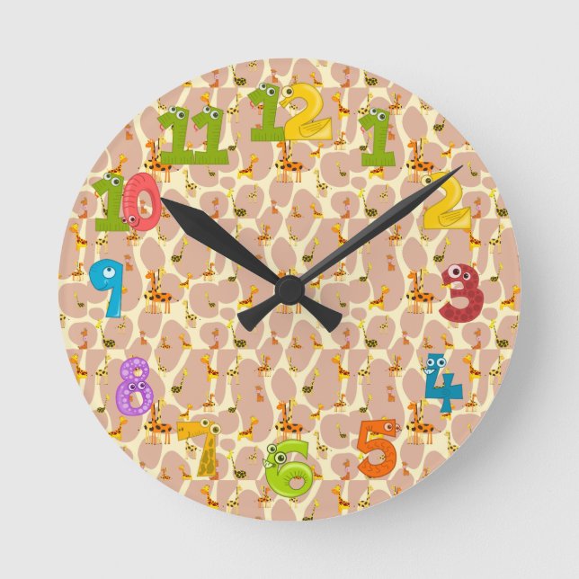Horloge Ronde Giraffes (Recto)