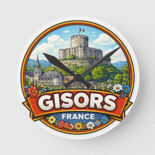 Horloge Ronde Gisors France 