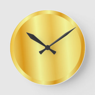 Horloge Ronde Glamour Gold Look Elegant Trendy Matrice