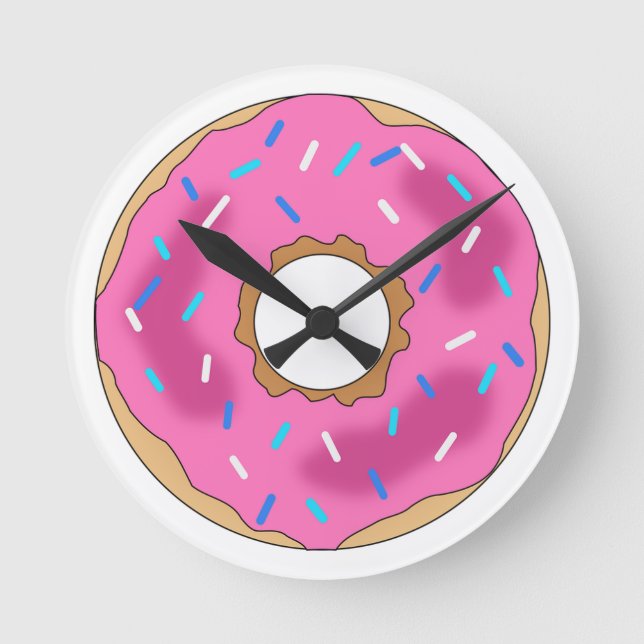 Horloge Ronde Glazed Donut Wall Clock (Recto)