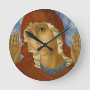 HORLOGE RONDE GLOIRE À LA VIERGE BÉNÉFICIÉE MARY
