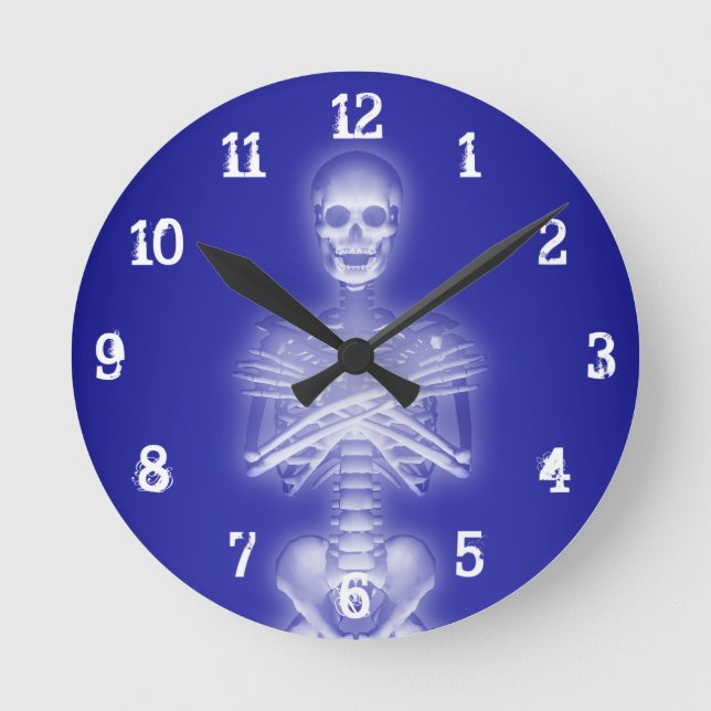 Horloge Ronde Glowing Skeleton (Recto)