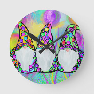 HORLOGE RONDE GNOME