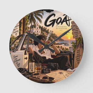 Horloge Ronde Goa • Différent de nature • Pas juste une destinat