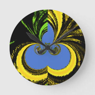 Horloge Ronde Gold Blue