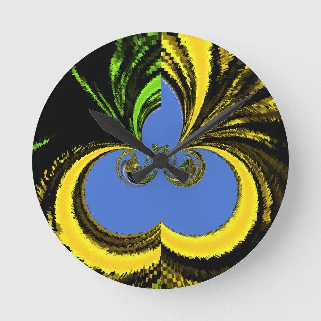 Horloge Ronde Gold Blue (Recto)