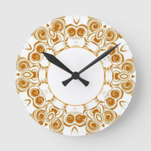 Horloge Ronde Gold Swirl