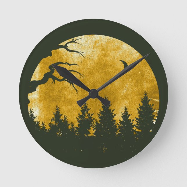 Horloge Ronde Golden Woods (Recto)