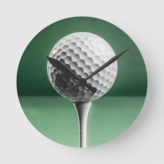 Horloge Ronde Golf Ball on Tee (Recto)