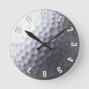 Horloge Ronde Golf Ball Sport Clock Design