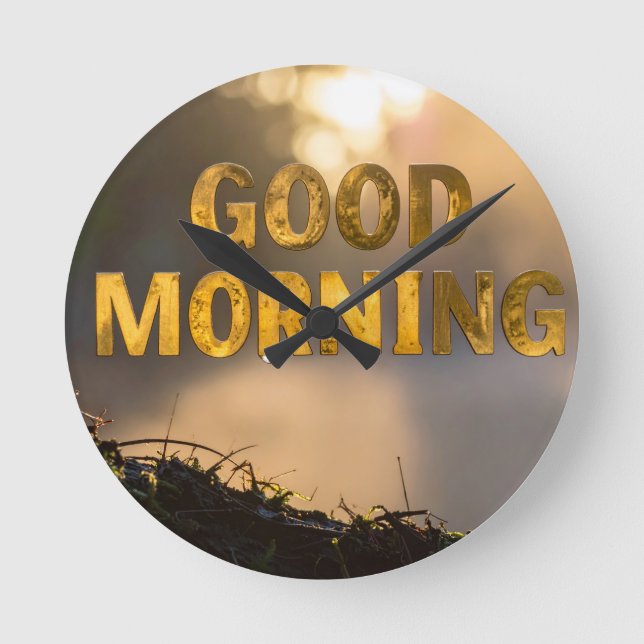 Horloge Ronde Good morning (Recto)