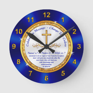 Horloge Ronde Gorgeous, Personnalized Religious Venin, Scripture