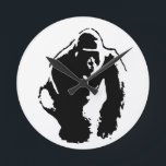 Horloge Ronde Gorilla Pop Art<br><div class="desc">Artistes contemporains Digital Pop Art - Artistes Animal Pop Art - Style Plusieurs couleurs Pop Art Gorilla Portrait</div>