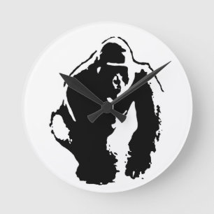 Horloge Ronde Gorilla Pop Art