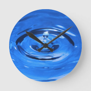 Horloge Ronde Goutte d'eau