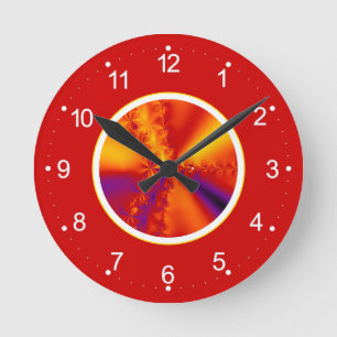Horloge Ronde Gradient de fractal abstract