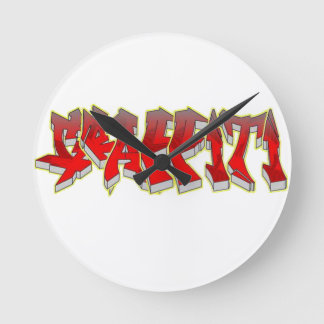 Horloge Ronde Graffiti