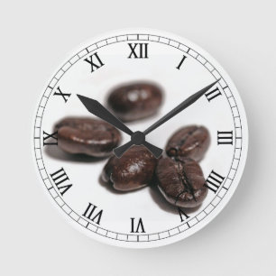 Horloge Ronde Grains de café