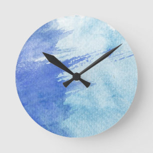 Horloge Ronde grand arrière - plan d'aquarelle - peintures 4