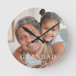 Horloge Ronde Grand-père a établi la photo moderne