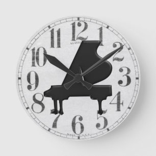 Horloge Ronde Grand Piano