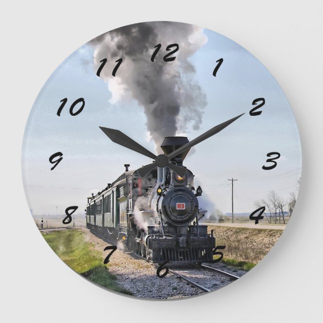 Horloge Ronde Grande boucle de la locomotive (Recto)