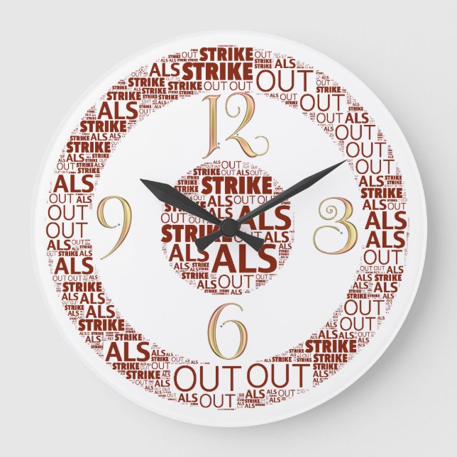 Horloge ronde (grande) Strike Out ALS (Recto)