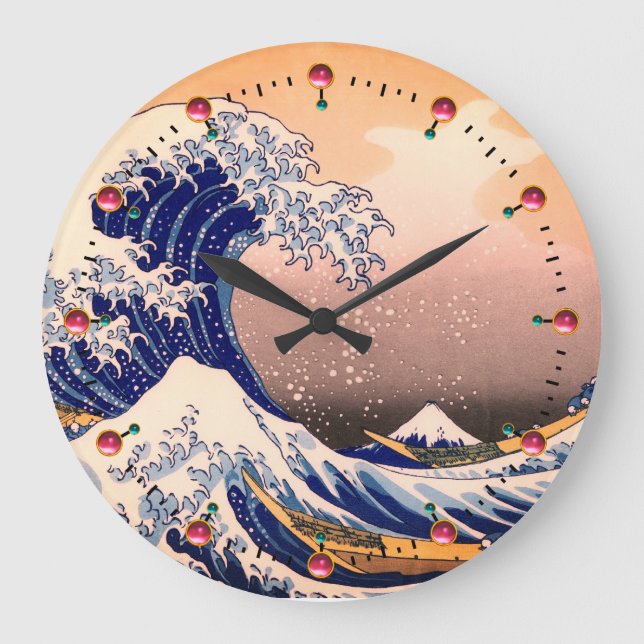 HORLOGE RONDE GRANDE VAGUE DE KANAGAWA (Recto)