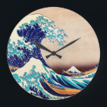 Horloge Ronde Grande vague outre des beaux-arts vintages<br><div class="desc">Katsushika Hokusai la grande vague outre de Kanagawa (1830) La grande vague outre de Kanagawa, également connu sous le nom de la grande vague ou simplement la vague, est une copie d'ukiyo-e par l'artiste japonais Hokusai, édité un jour ou l'autre entre 1830 et 1833 vers la fin de la période...</div>