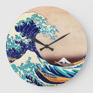 Horloge Ronde Grande vague outre des beaux-arts vintages