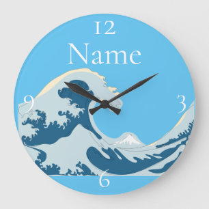 Horloge Ronde Grande vague Thunder_Cove
