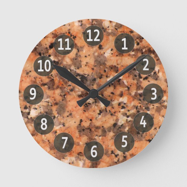 Horloge Ronde Granite granite rock surface with Digits (Recto)