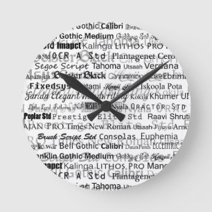 Horloge Ronde Graphic designers dream