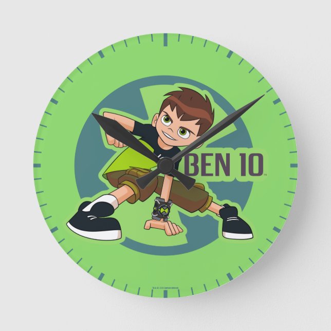Horloge Ronde Graphique de Ben Tennyson Omnitrix (Recto)
