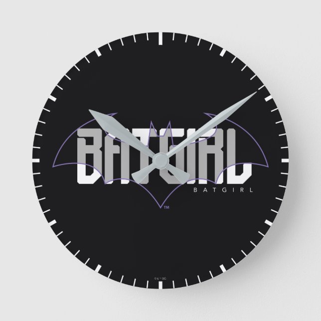 Horloge Ronde Graphique de nom haute technologie Batgirl (Recto)