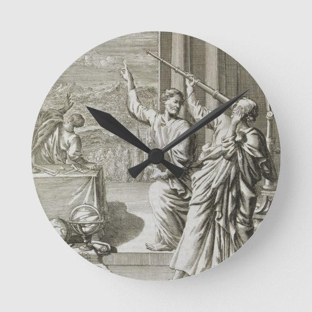 Horloge Ronde Greek Astronomer Studying the Stars, illustration (Recto)