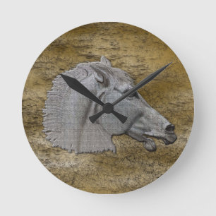 Horloge Ronde Greek Mythology Classical Horse