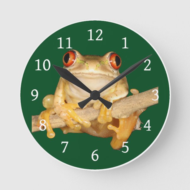 Horloge Ronde Grenouille des arbres (Recto)