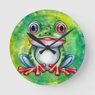 Horloge Ronde Grenouille mûre